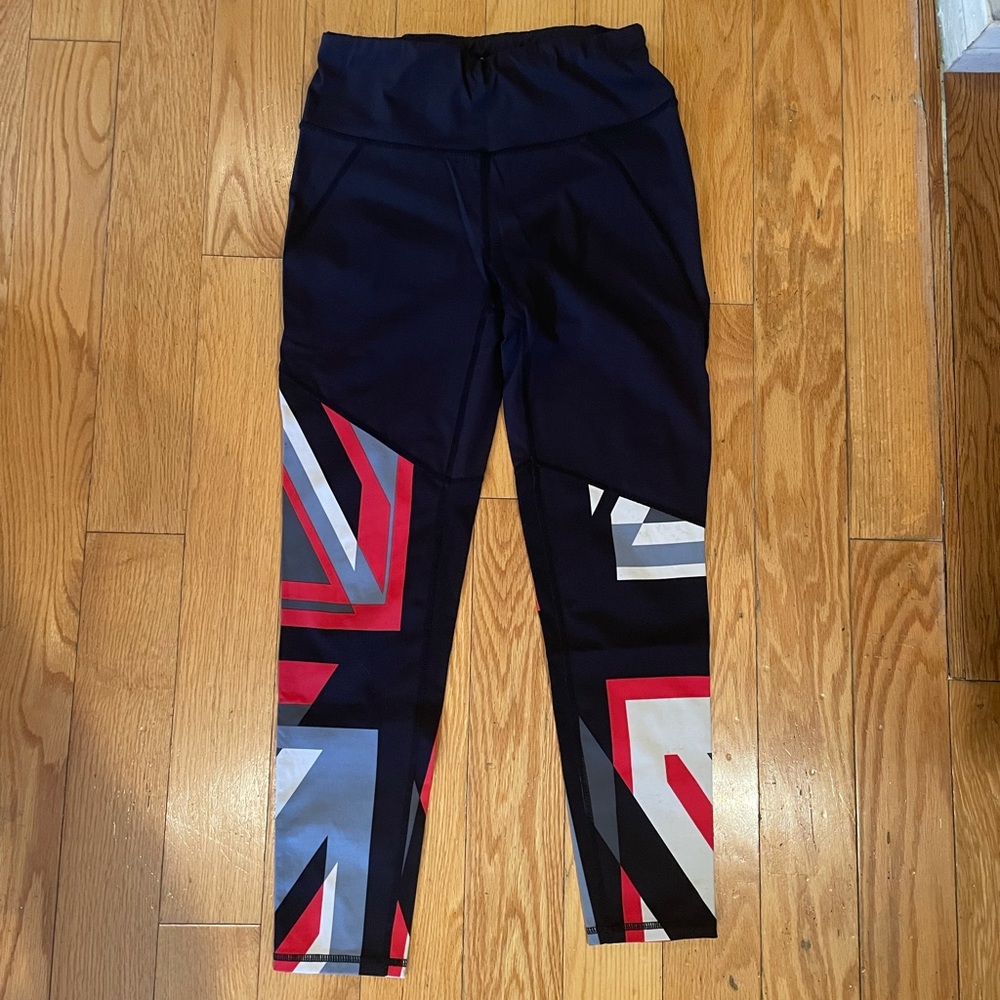 Sweaty Betty Power Leggings XS black Union Jack